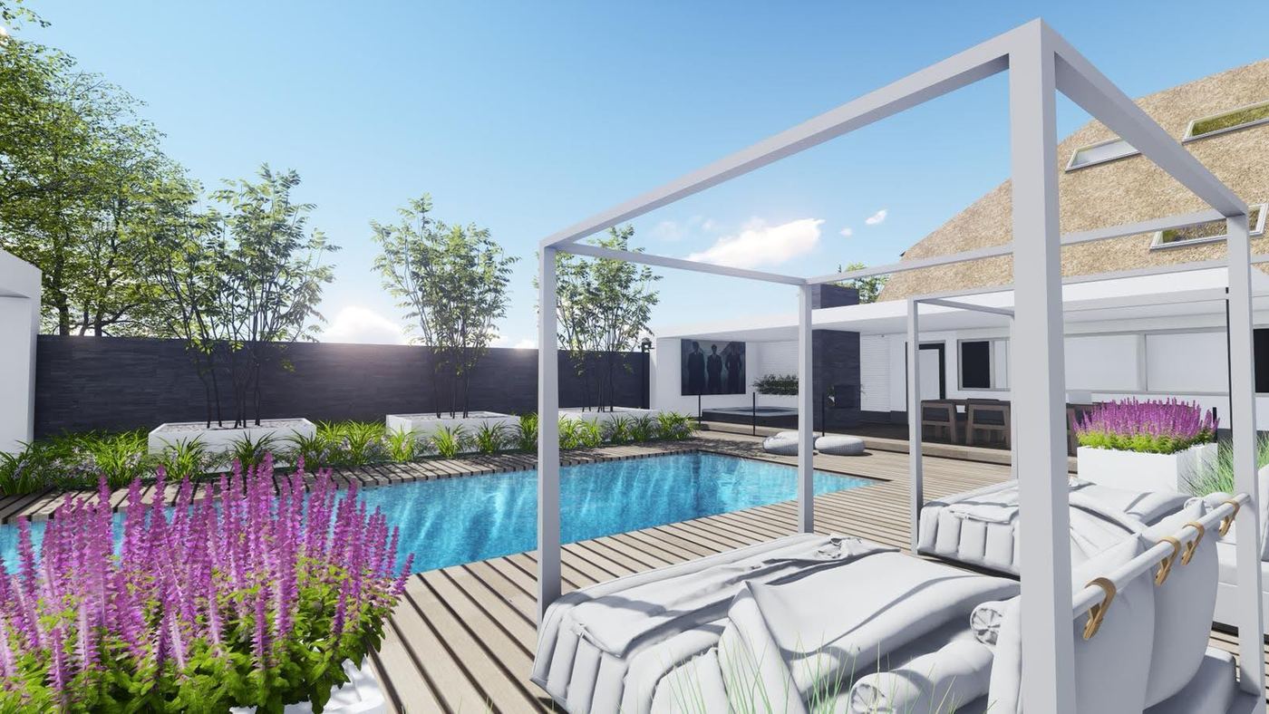 Tuinontwerp door hovenier in Reeuwijk